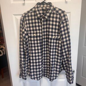 Polo Ralph Lauren Vintage Double Faced Check Print Patch Pocket Sport Shirt XXL
